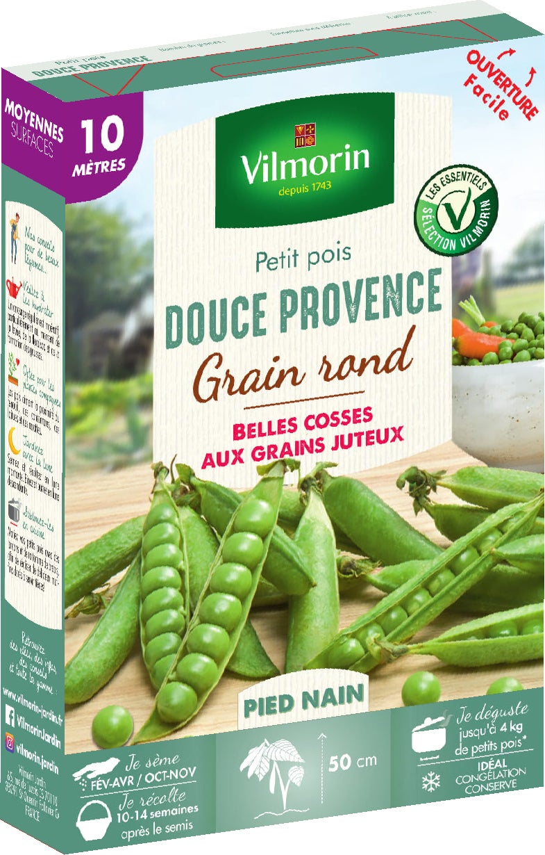 Légumes Pois Douce Provence 100 Graines
